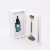 Best Seller Private Label High Quality Anti Aging Facial Natural Rose Quartz Green Jade Roller with Vitamin C Serum