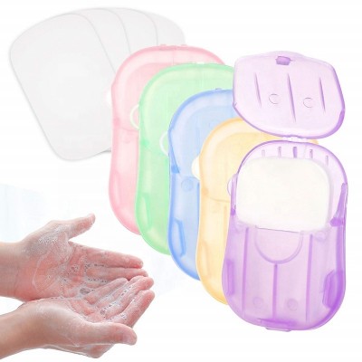 Hot Selling Private Label Mini Hand Washing  Kids Portable Soluble 50pcs Disposable Paper Soap